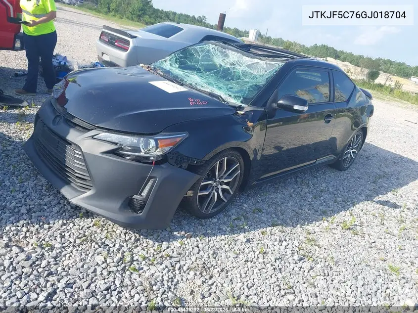 2016 Scion Tc VIN: JTKJF5C76GJ018704 Lot: 45439292