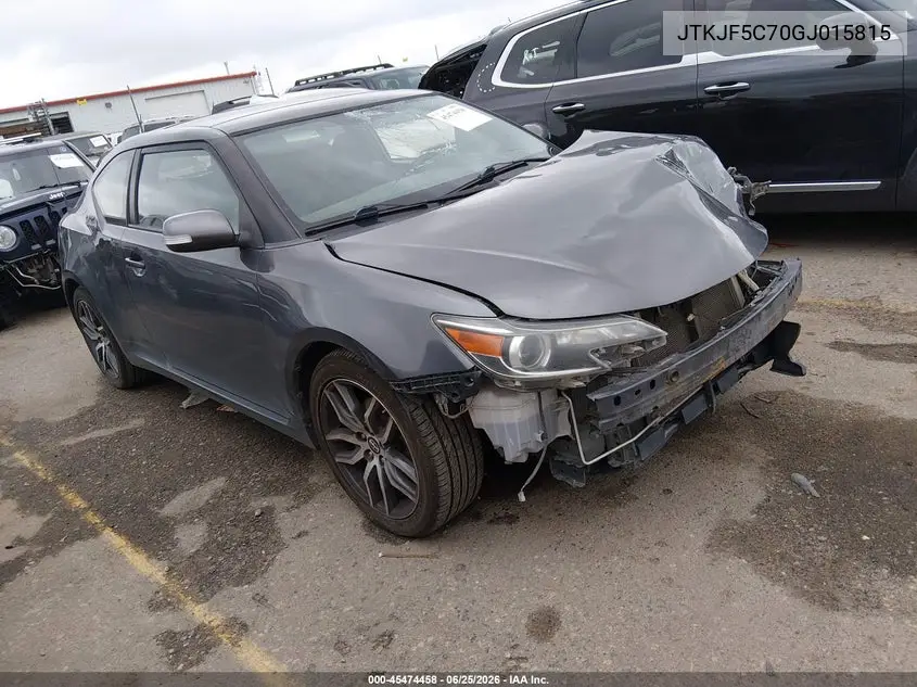 2016 Scion Tc VIN: JTKJF5C70GJ015815 Lot: 45474458
