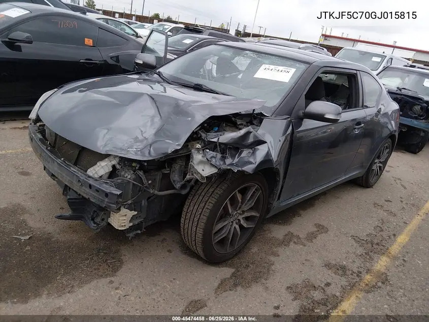 2016 Scion Tc VIN: JTKJF5C70GJ015815 Lot: 45474458