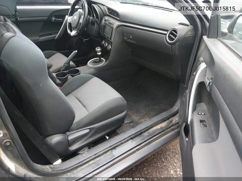 2016 Scion Tc VIN: JTKJF5C70GJ015815 Lot: 45474458