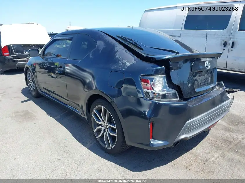 2016 Scion Tc VIN: JTKJF5C74GJ023268 Lot: 45542933