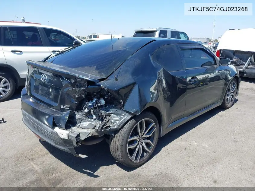 2016 Scion Tc VIN: JTKJF5C74GJ023268 Lot: 45542933