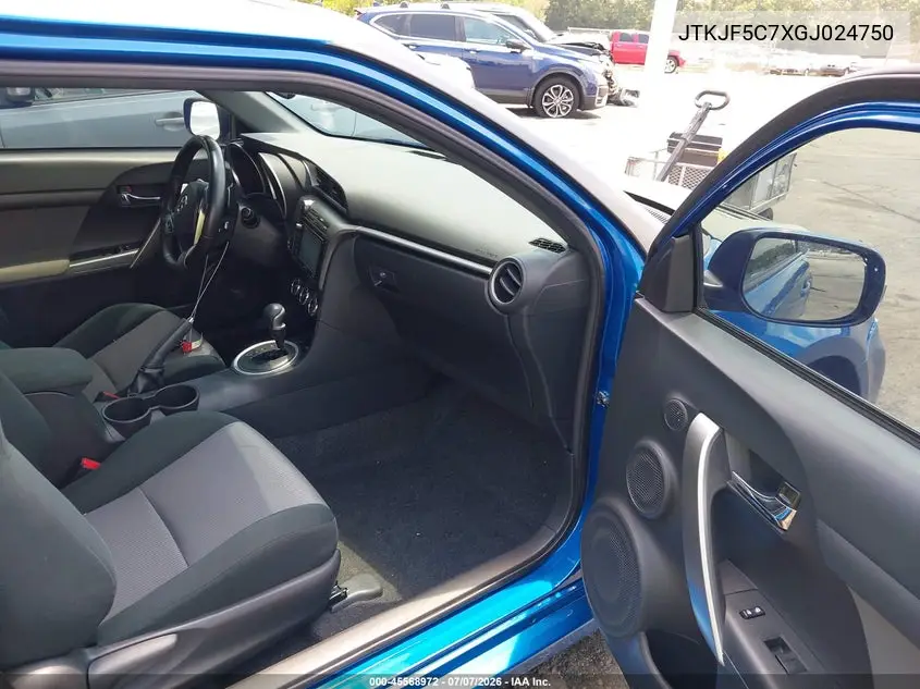 2016 Scion Tc VIN: JTKJF5C7XGJ024750 Lot: 45568972