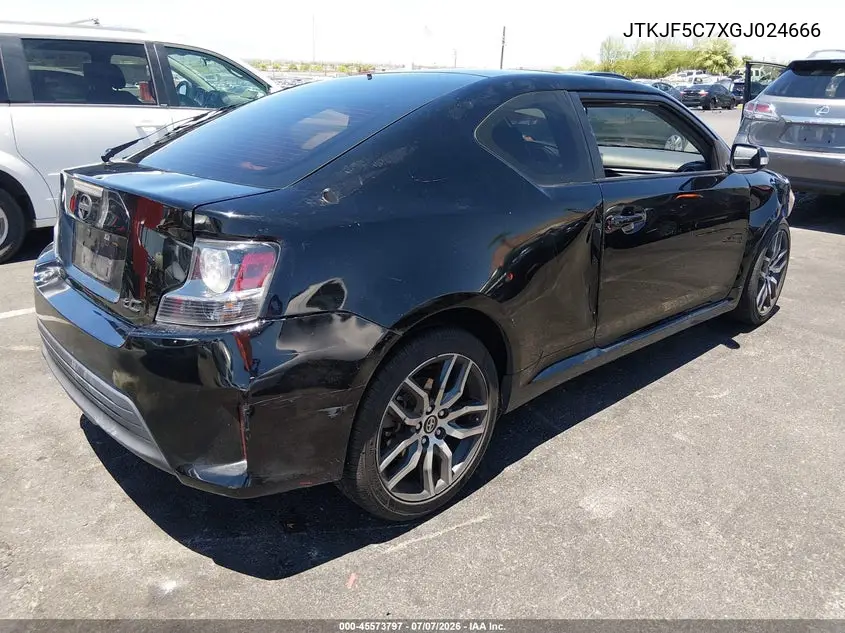 2016 Scion Tc VIN: JTKJF5C7XGJ024666 Lot: 45573797