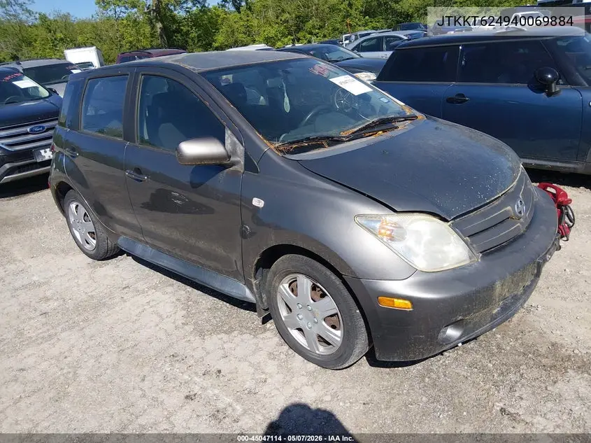 2004 Scion Xa VIN: JTKKT624940069884 Lot: 45047114