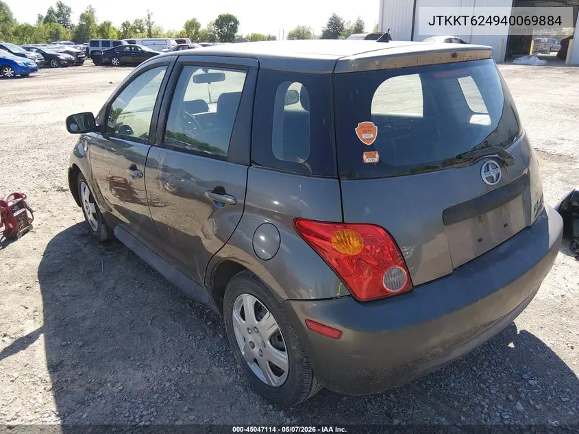 2004 Scion Xa VIN: JTKKT624940069884 Lot: 45047114