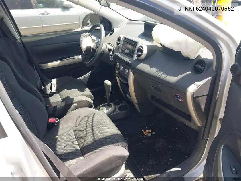 2004 Scion Xa VIN: JTKKT624040070552 Lot: 45134129