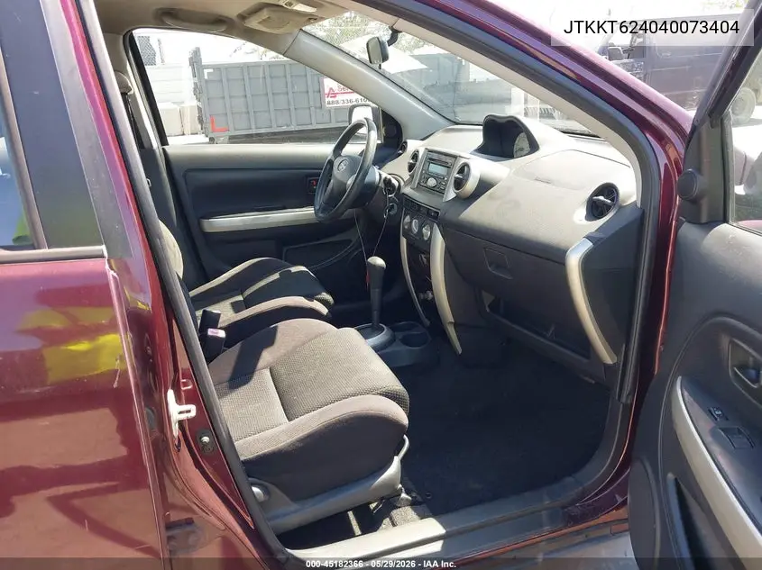 2004 Scion Xa VIN: JTKKT624040073404 Lot: 45182366