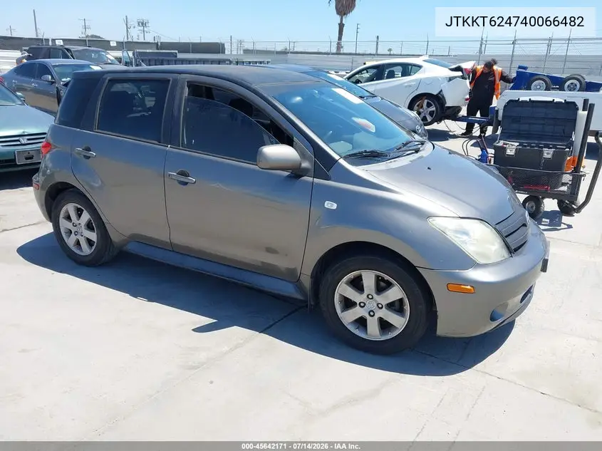 2004 Scion Xa VIN: JTKKT624740066482 Lot: 45642171