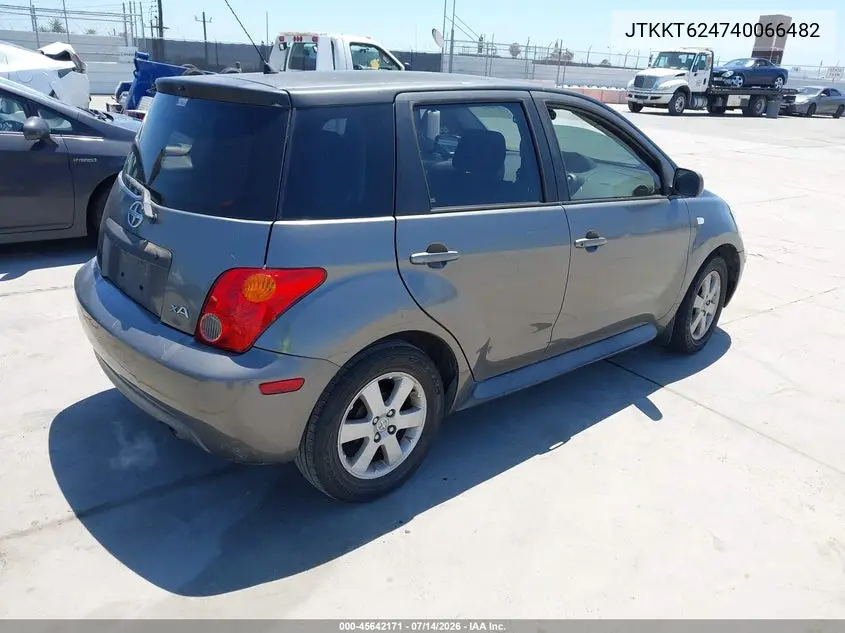 2004 Scion Xa VIN: JTKKT624740066482 Lot: 45642171