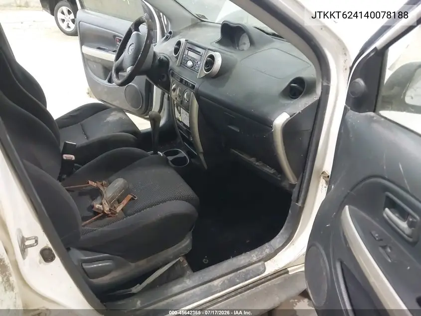 2004 Scion Xa VIN: JTKKT624140078188 Lot: 45642365