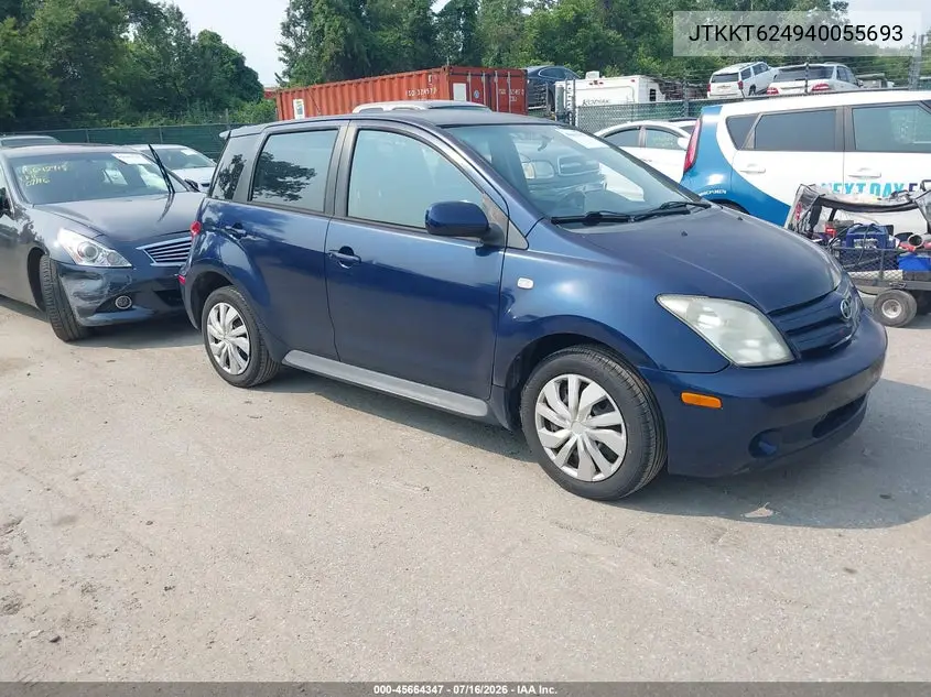 2004 Scion Xa VIN: JTKKT624940055693 Lot: 45664347