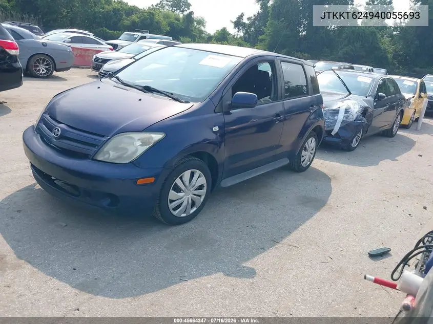 2004 Scion Xa VIN: JTKKT624940055693 Lot: 45664347