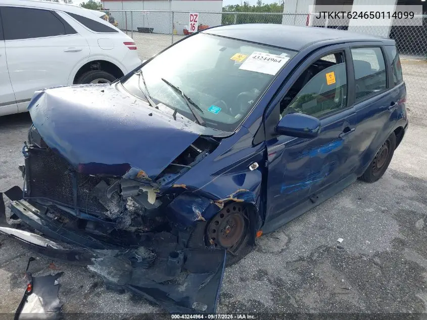 2005 Scion Xa VIN: JTKKT624650114099 Lot: 43244964