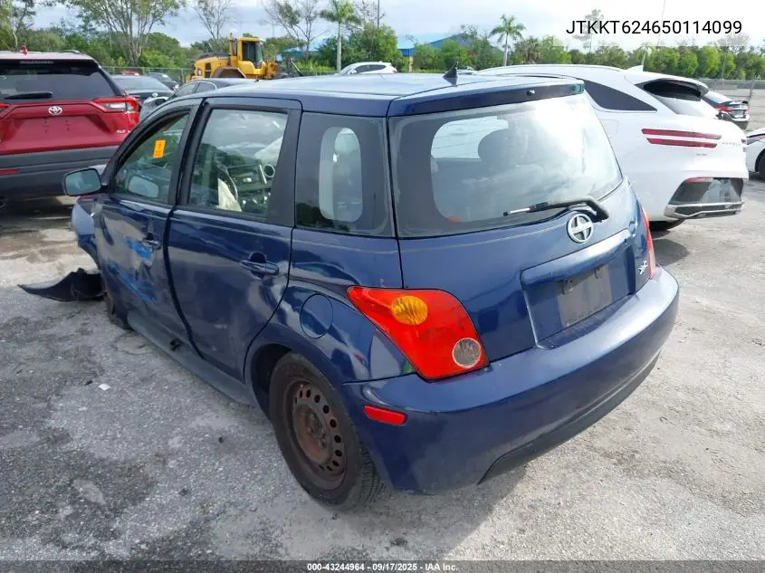 2005 Scion Xa VIN: JTKKT624650114099 Lot: 43244964