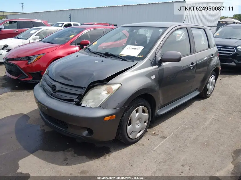 2005 Scion Xa VIN: JTKKT624950087111 Lot: 45249852