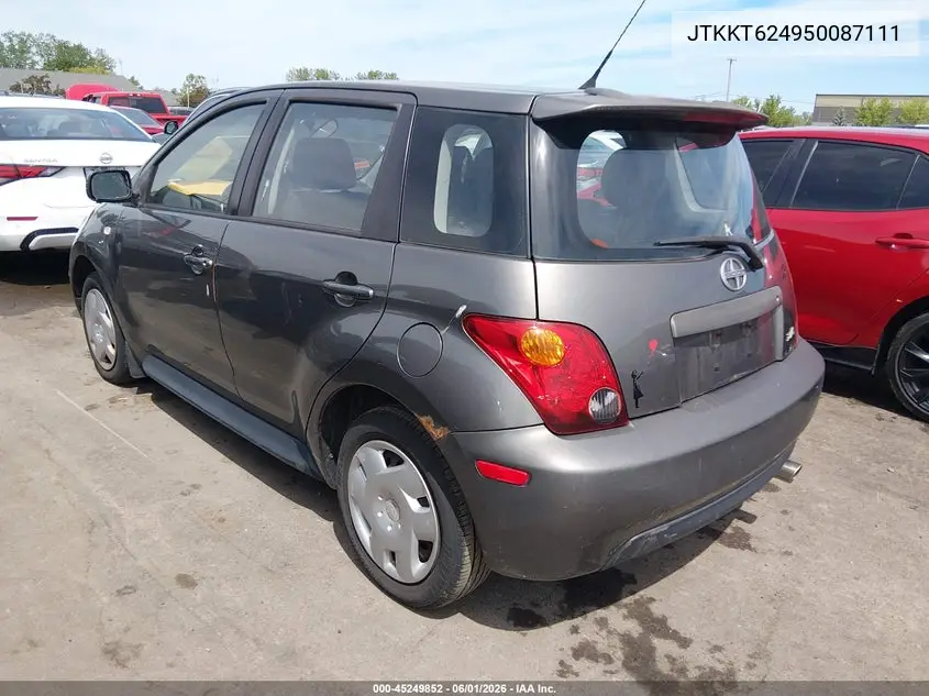 2005 Scion Xa VIN: JTKKT624950087111 Lot: 45249852