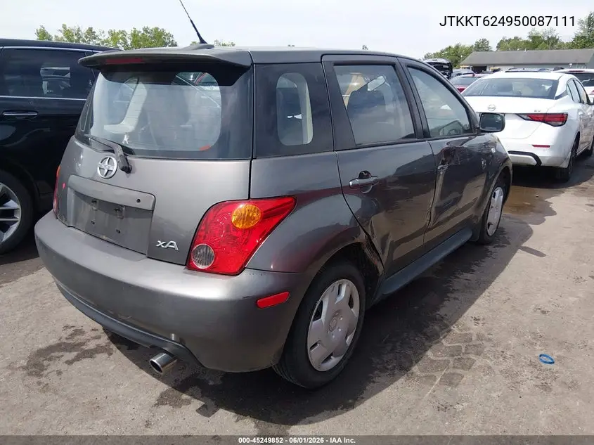 2005 Scion Xa VIN: JTKKT624950087111 Lot: 45249852