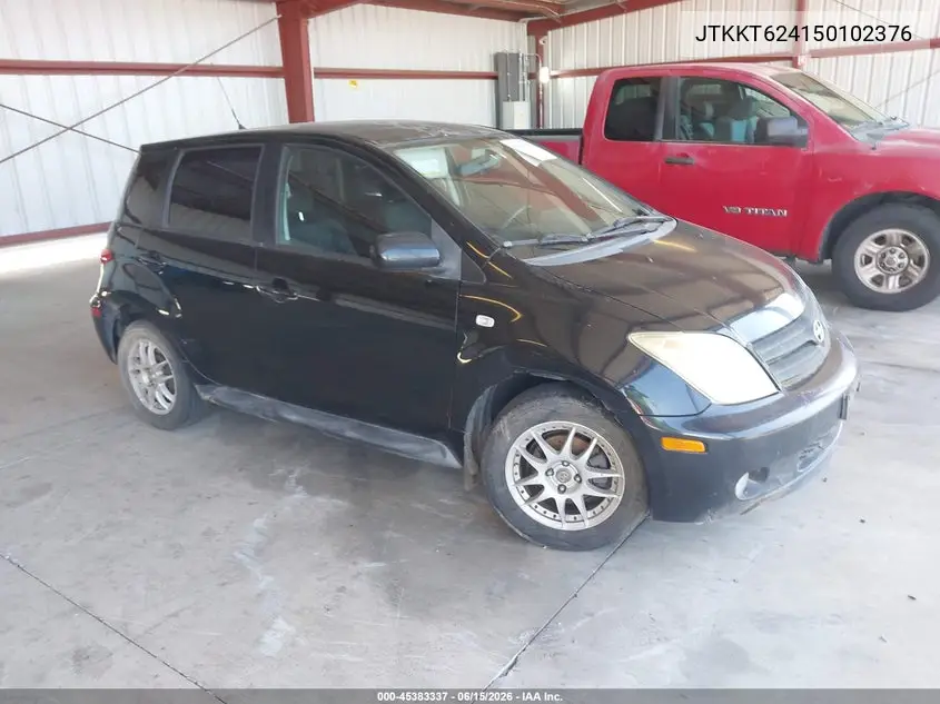 2005 Scion Xa VIN: JTKKT624150102376 Lot: 45383337