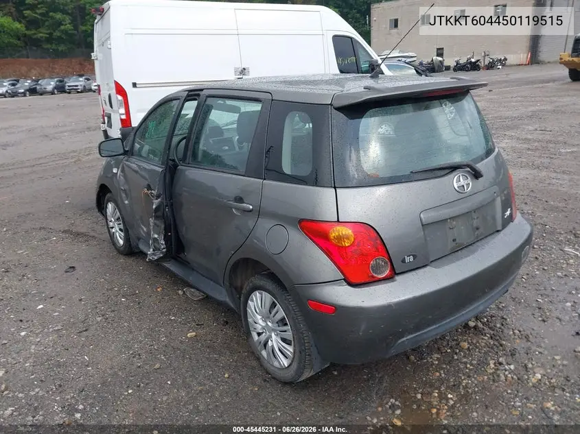 2005 Scion Xa VIN: JTKKT604450119515 Lot: 45445231