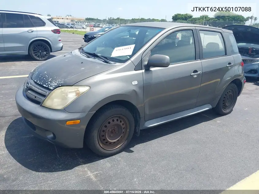 2005 Scion Xa VIN: JTKKT624X50107088 Lot: 45643081