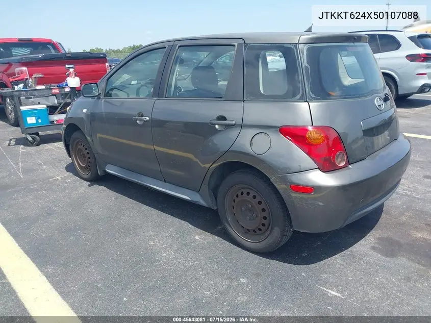 2005 Scion Xa VIN: JTKKT624X50107088 Lot: 45643081