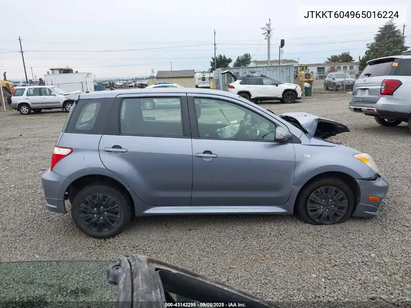 2006 Scion Xa VIN: JTKKT604965016224 Lot: 43142295