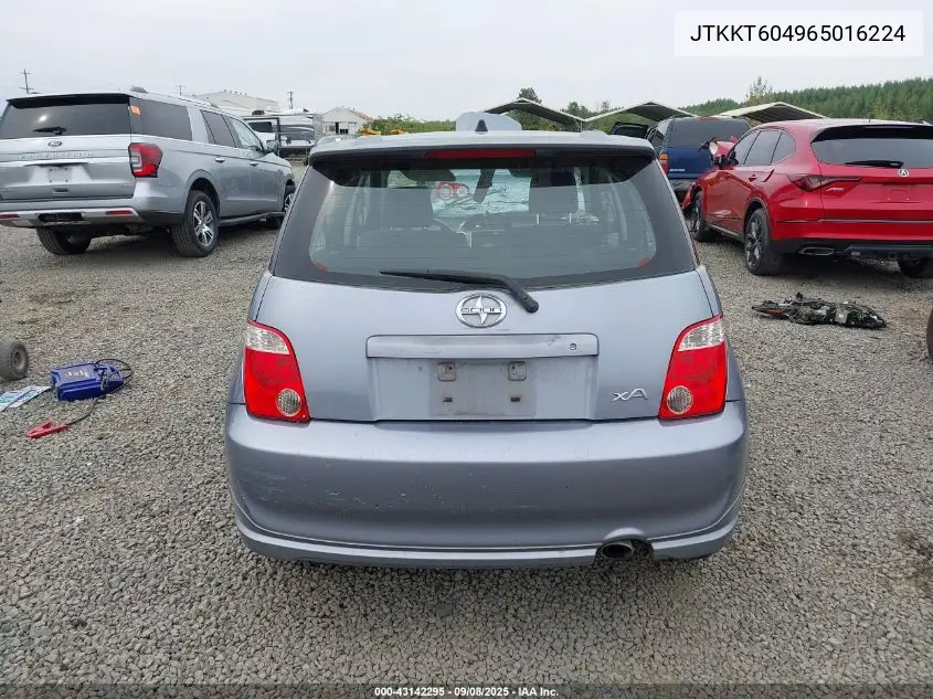 2006 Scion Xa VIN: JTKKT604965016224 Lot: 43142295