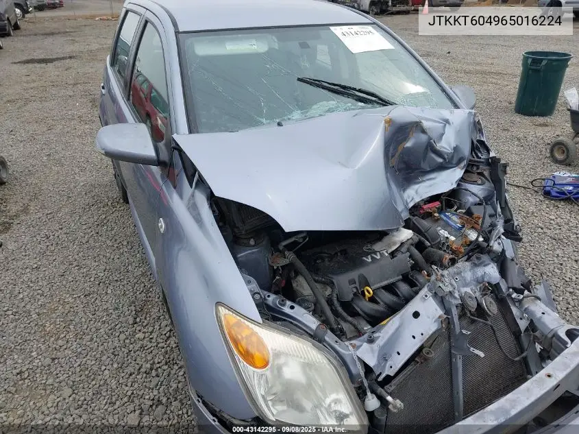 2006 Scion Xa VIN: JTKKT604965016224 Lot: 43142295