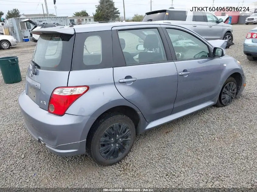 2006 Scion Xa VIN: JTKKT604965016224 Lot: 43142295