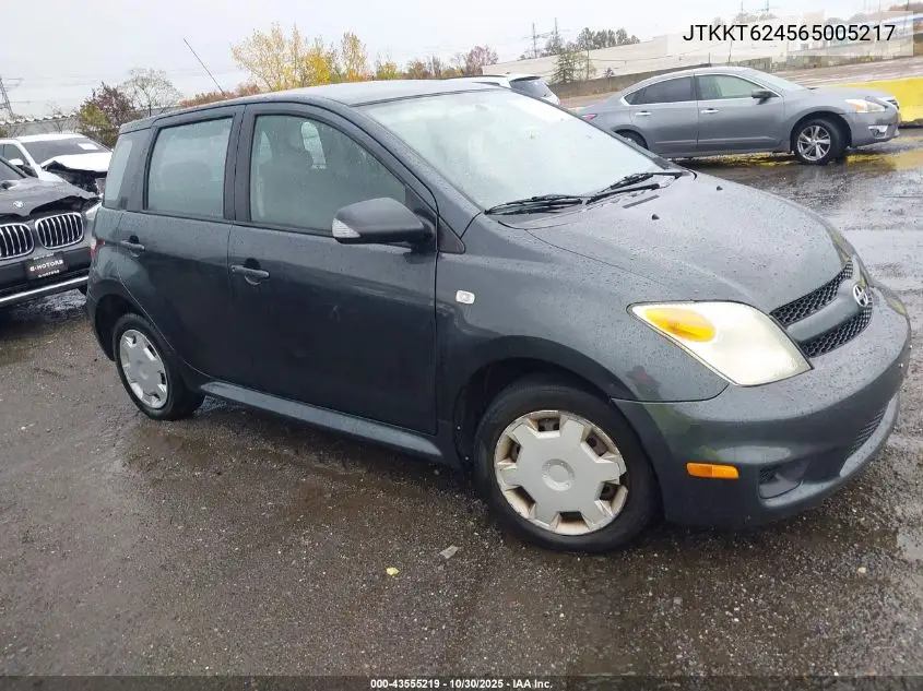 2006 Scion Xa VIN: JTKKT624565005217 Lot: 43555219