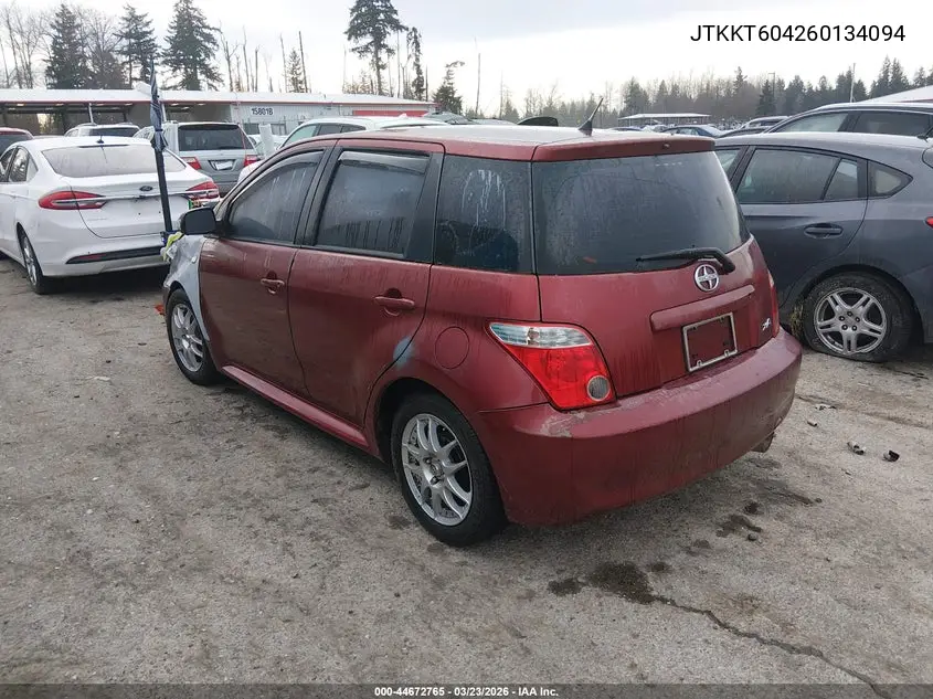 2006 Scion Xa VIN: JTKKT604260134094 Lot: 44672765