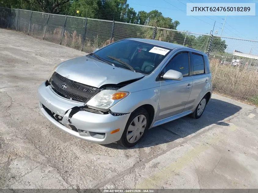 2006 Scion Xa VIN: JTKKT624765018289 Lot: 44750193