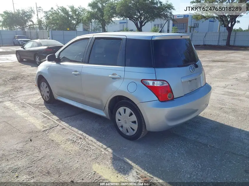 2006 Scion Xa VIN: JTKKT624765018289 Lot: 44750193