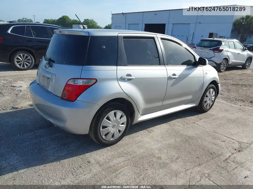 2006 Scion Xa VIN: JTKKT624765018289 Lot: 44750193
