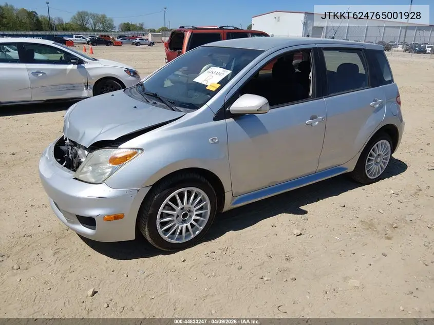 2006 Scion Xa VIN: JTKKT624765001928 Lot: 44833247