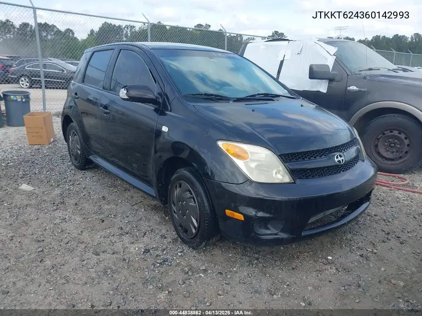 2006 Scion Xa VIN: JTKKT624360142993 Lot: 44838862