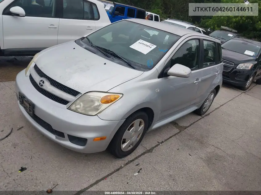 2006 Scion Xa VIN: JTKKT604260144611 Lot: 44995054