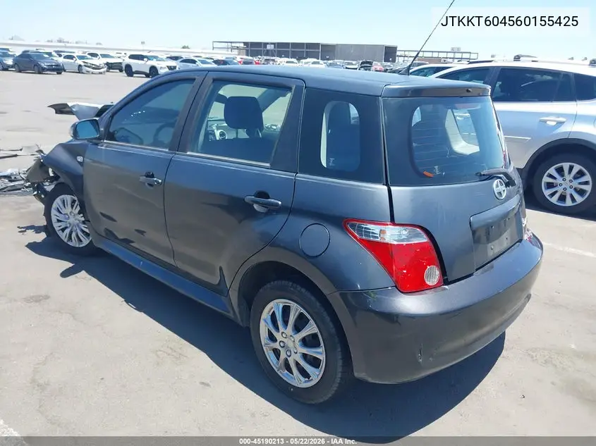 2006 Scion Xa VIN: JTKKT604560155425 Lot: 45190213
