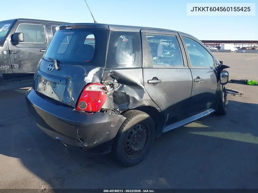 2006 Scion Xa VIN: JTKKT604560155425 Lot: 45190213