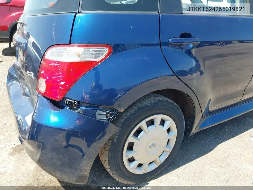 2006 Scion Xa VIN: JTKKT624265019821 Lot: 45247448