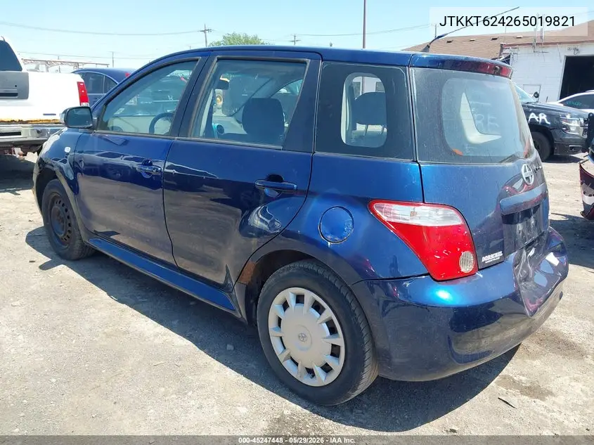 2006 Scion Xa VIN: JTKKT624265019821 Lot: 45247448