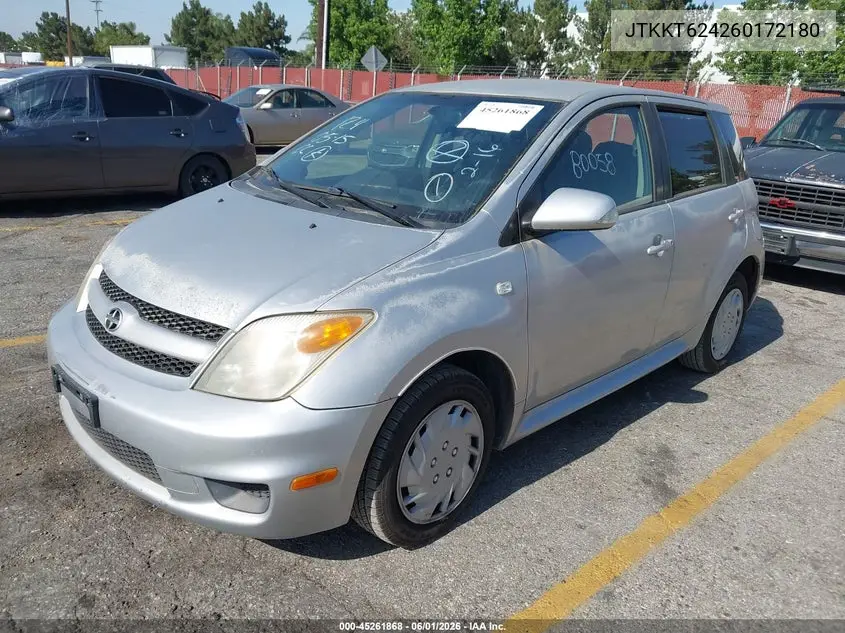 2006 Scion Xa VIN: JTKKT624260172180 Lot: 45261868