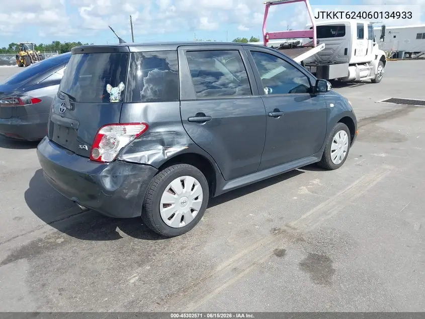 2006 Scion Xa VIN: JTKKT624060134933 Lot: 45302571