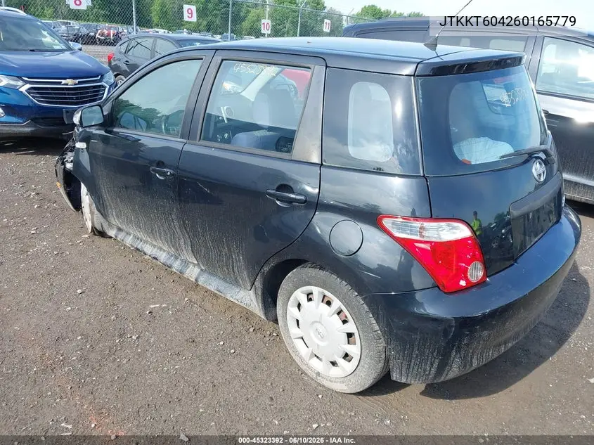 2006 Scion Xa VIN: JTKKT604260165779 Lot: 45323392