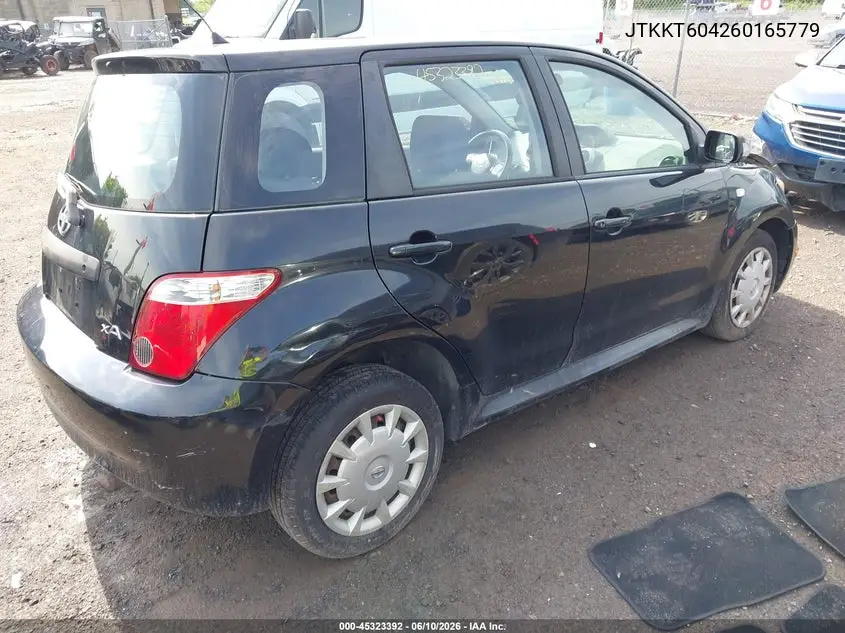 2006 Scion Xa VIN: JTKKT604260165779 Lot: 45323392