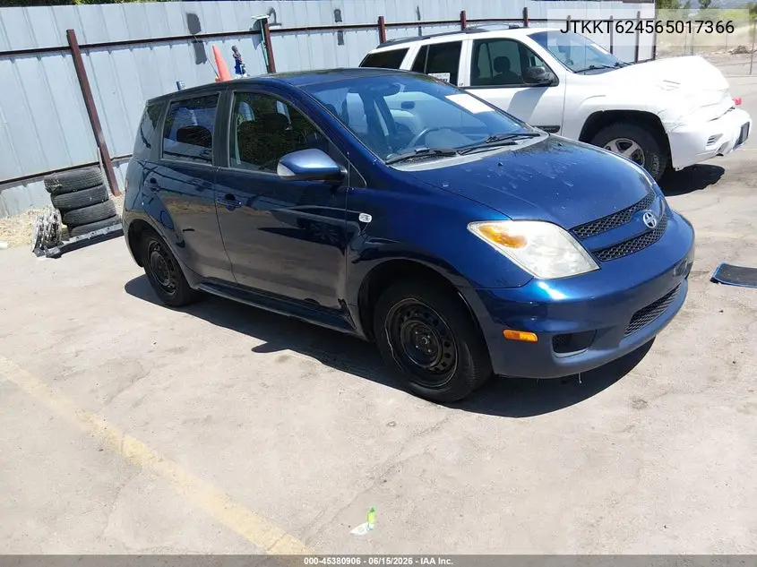2006 Scion Xa VIN: JTKKT624565017366 Lot: 45380906