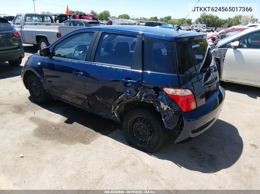 2006 Scion Xa VIN: JTKKT624565017366 Lot: 45380906