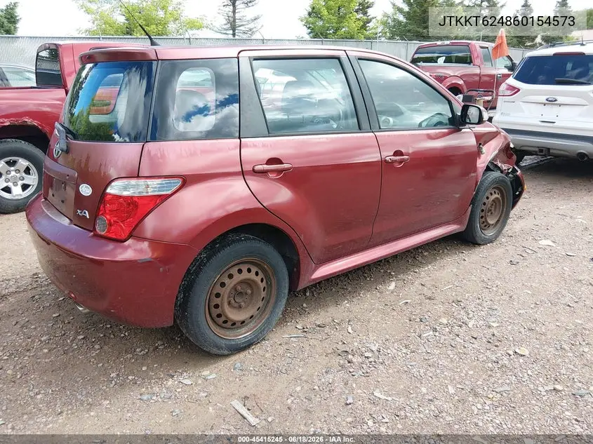 2006 Scion Xa VIN: JTKKT624860154573 Lot: 45415245