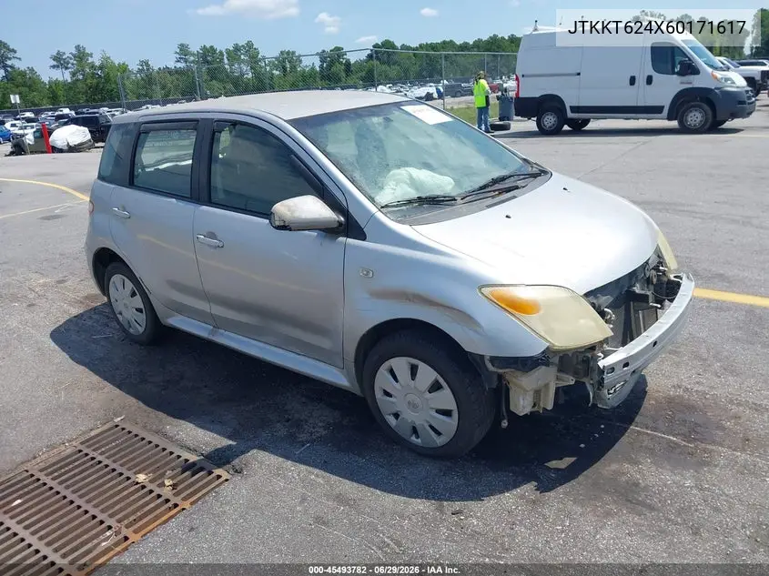 2006 Scion Xa VIN: JTKKT624X60171617 Lot: 45493782